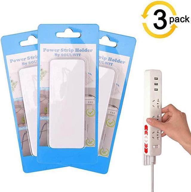 Self Adhesive Power Strip Holder, Surge Protector Fixator Wall