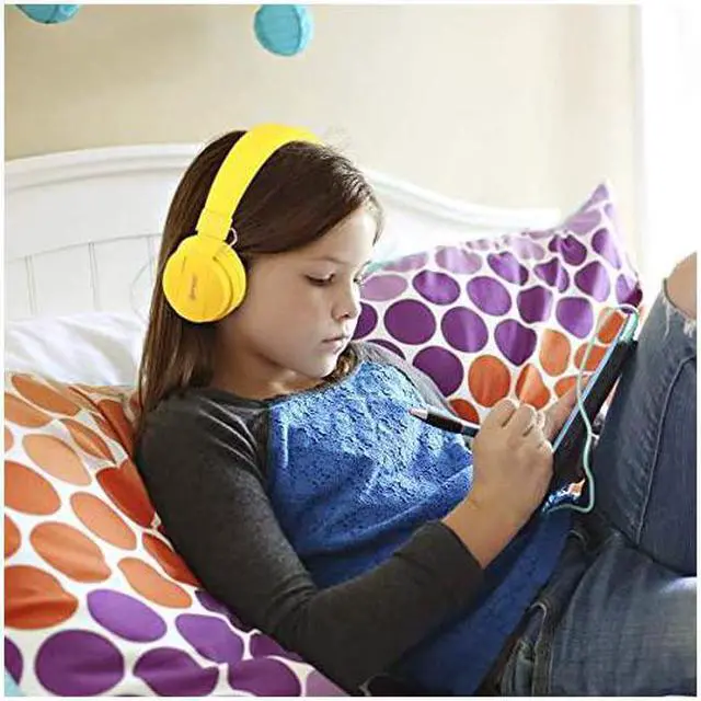 Alt view image 7 of 7 - Kids Headphones,  Lightweight Stereo Wired Children's Headsets for Kids Adults Adjustable Headband Toddler Headset for Smartphones Computer Pad Earphones