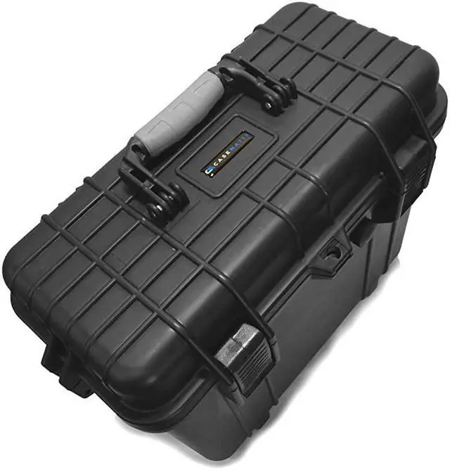Alt view image 6 of 7 - Wireless Microphone Hard Case 8 Slot Mic Case Fits Sennheiser Shure Mic AudioTechnica Microphones and More Wireless Mic System Transmitter Receiver Microphones