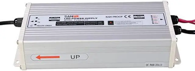 Alt view image 2 of 7 - Mode Power Supply 300W 5V 60A Constant Voltage LED Driver 5VDC Rainproof Outdoor 110V AC to DC 5 Volt Transformer Converter FX300H1V5