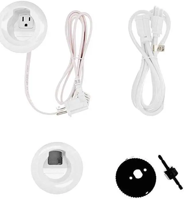 Main image of Cord Management Kit, In Wall Flat Screen TV Wire and Cable Hider Organizer, Recessed In Wall System, White, ZKT101