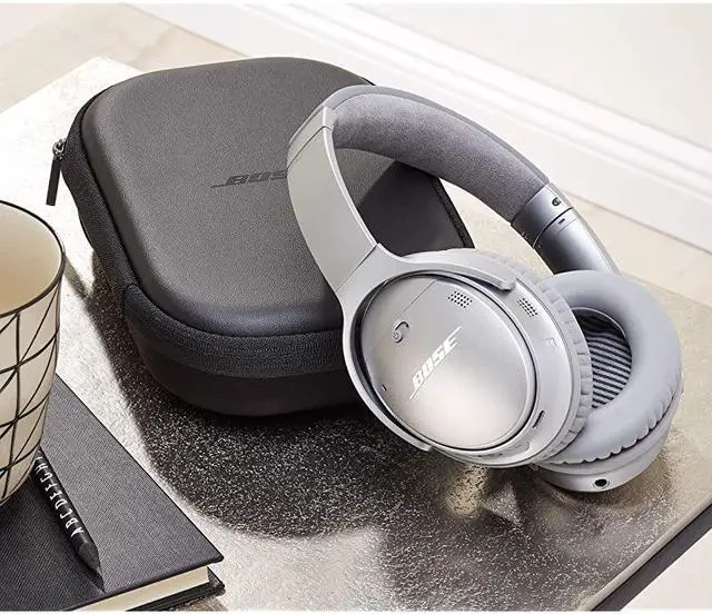 Alt view image 6 of 6 - QuietComfort 35 II Noise Cancelling Bluetooth Headphones— Wireless, Over Ear Headphones with Built in Microphone and Alexa Voice Control, Silver