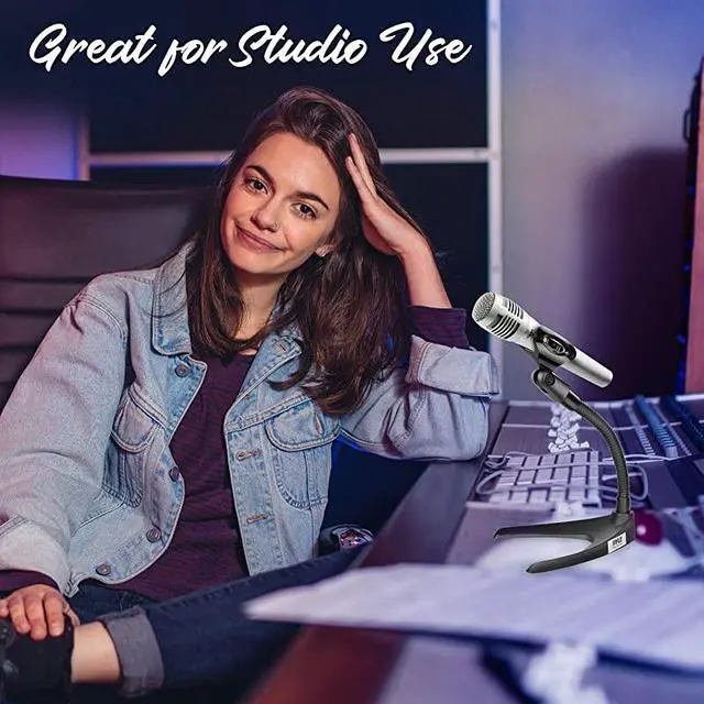 Alt view image 6 of 7 - Universal Adjustable Desktop Microphone Stand Tabletop Mic Holder Low Profile Mic Stand wFlexible 82 Gooseneck Mount U Shape Base Table Tops Desk Podium Counter Use  PMKS8X2 Pair