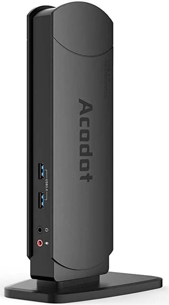 Alt view image 2 of 7 - USB 30 Universal Laptop Docking Station  Dual Monitor Dock Support Windows Equipped with Dual HDMI and DVIVGA Gigabit Ethernet Audio 6 USB Ports
