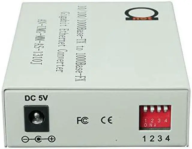 Alt view image 4 of 7 - Gigabit Fiber Media Converter BuiltIn Fiber Module 2 km 124 miles SC to UTP Cat5e Cat6 101001000 RJ45 Auto Sensing Gigabit or Fast Ethernet Speed Jumbo Frame LLF Support