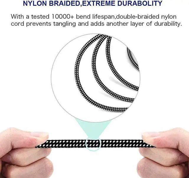 Alt view image 3 of 7 - Female to 14 Inch TRS Cables 6 FT Nylong Braided 3 Pin Female to 635mm TRS Male Balanced Wire Mic Cord Pure Copper Conductors