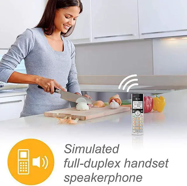 Alt view image 5 of 5 - TL86003 Accessory Cordless Handset SilverBlack | Requires TL86103 to Operate