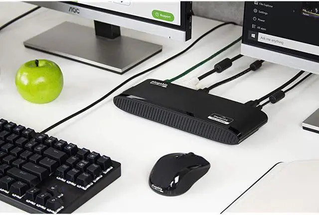 Alt view image 5 of 6 - USB 3.0 Universal Laptop Docking Station for Windows and Mac (Dual Monitor: HDMI and DVI/HDMI/VGA, Gigabit Ethernet, Audio, 6 USB Ports) - Horizontal