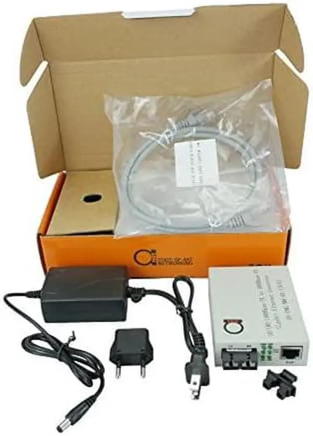 Alt view image 6 of 7 - Gigabit Fiber Media Converter BuiltIn Fiber Module 2 km 124 miles SC to UTP Cat5e Cat6 101001000 RJ45 Auto Sensing Gigabit or Fast Ethernet Speed Jumbo Frame LLF Support