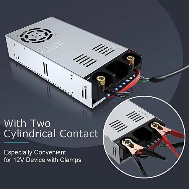 Alt view image 4 of 7 - 110V AC to 12V DC Converter Power Supply Adapter Switch Transformer Max 50A 600W New Version