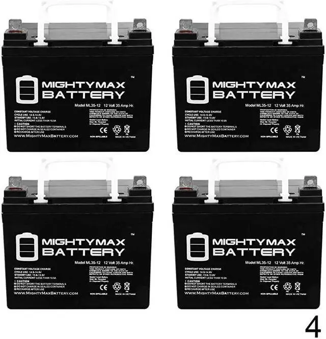 Main image of ML3512 12 Volt 35 AH SLA Battery Pack of 4 Brand Product