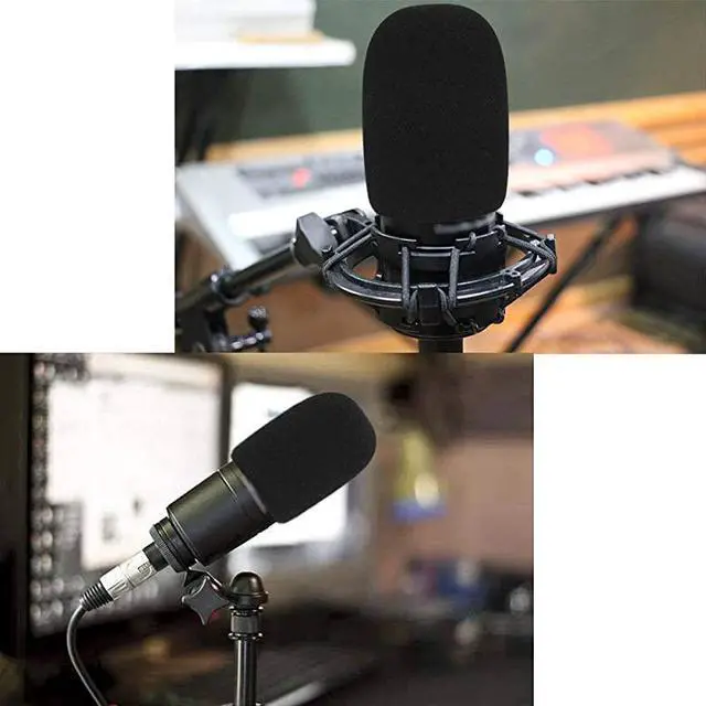 Alt view image 4 of 7 - AT2020 Mic Stand with Pop Filter Microphone Boom Arm Stand with Foam Windscreen for AT2020 USB+ AT2035 Condenser Microphone by