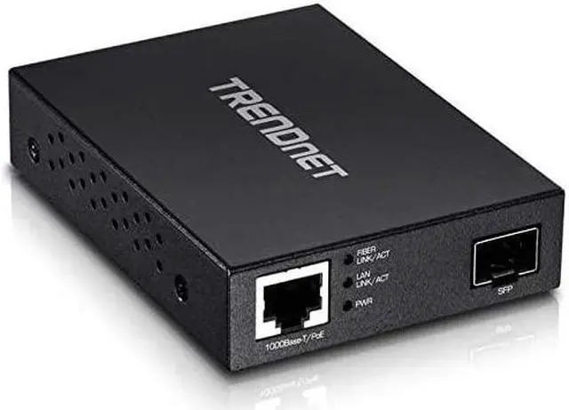 Main image of Gigabit Poe Pd SFP Fiber Media Converter Poe Powered 1001000BaseT to SFP Fiber Media Converter Compact Design TFCPGSFP