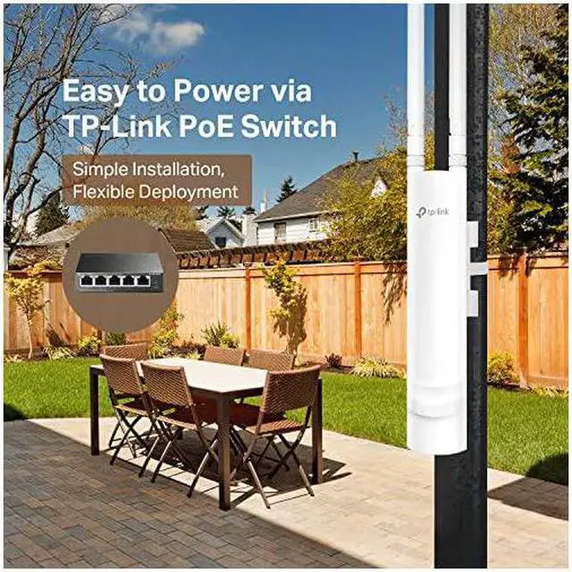 Alt view image 6 of 7 - Omada AC1200 Wireless Gigabit Outdoor Access Point | Business WiFi Solution w Mesh Support Seamless Roaming MUMIMO | PoE Powered | SDN Integrated | Cloud Access App EAP225Outdoor