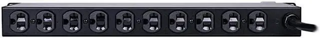 Alt view image 2 of 5 - CPS1220RMS Surge Protector 120V20A 12 Outlets 15ft Power Cord 1U Rackmount