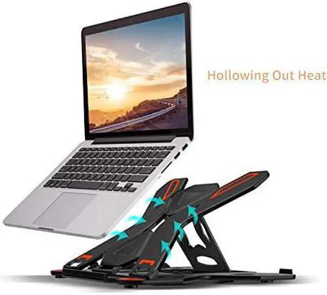 Alt view image 3 of 7 - Stand Adjustable Computer Stand MultiAngle Stand Phone Stand Portable Foldable Riser Notebook Holder Stand Compatible for 10 to 17 s
