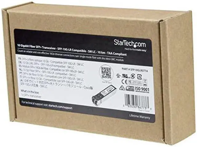 Alt view image 4 of 4 - com Cisco SFP-10G-LR-S Compatible SFP+ Module - 10GBASE-LR - 10GbE Single Mode Fiber SMF Optic Transceiver - 10GbE SFP+ - LC 10km 1310nm DDM Cisco Firepower, ASR9000, C9300 (SFP10GLRSTTA)