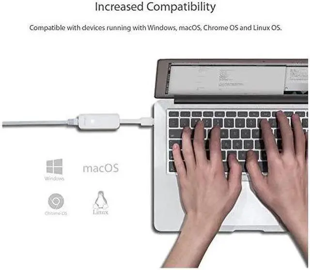 Alt view image 4 of 7 - USB to Ethernet Adapter Foldable USB 3 0 to 10 100 1000 Gigabit Ethernet LAN Network Adapter Support Windows 10 8 1 8 7 Vista XP for Desktop Laptop Apple MacBook Linux and More Ue300 TL UE300