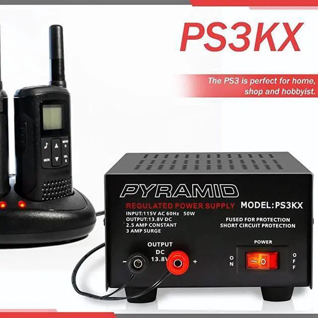 Alt view image 6 of 6 - Pyramid PS3KX 25Amp 12Volt Power Supply