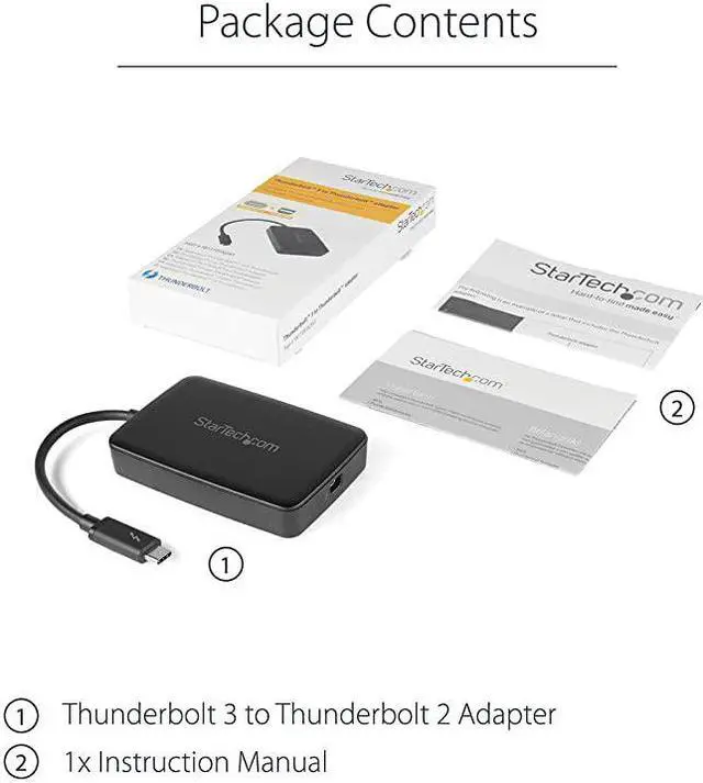 Alt view image 6 of 7 - com Thunderbolt 3 to Thunderbolt 2 Adapter TB3 Laptop to TB2 Displays Devices Thunderbolt 2 20Gbps or Thunderbolt 1 10Gbps Converter Thunderbolt 3 Certified WindowsMac TBT3TBTADAP