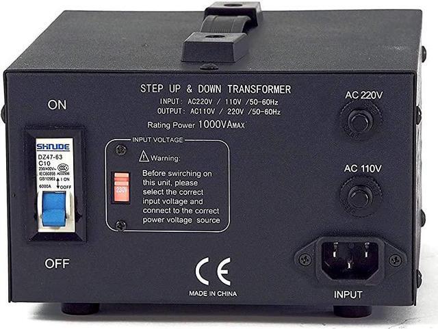 Alt view image 2 of 2 - 1000 Watt Voltage Converter Transformer by  - Step Up/Down - 110V/220V - Circuit Breaker Protection -Heavy Duty/ - Convertingbox Technology - Perfect Converter [5-Years Warranty]