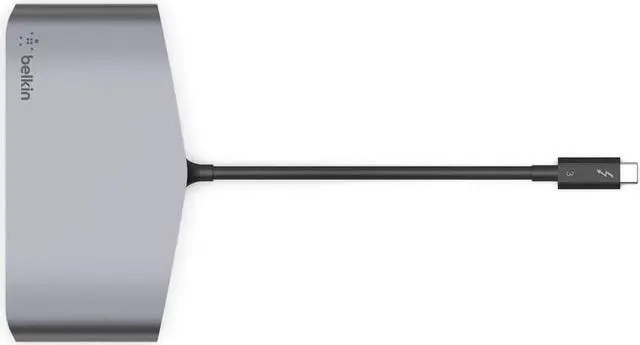 Alt view image 7 of 7 - Belkin Thunderbolt 3 Dock Mini HD With Cable - Usb C Hub - Usb C Docking Station For Macos & Windows, Dual 4K @60hz, 40Gbps Transfer Speed, With Ethernet Port, BLACK