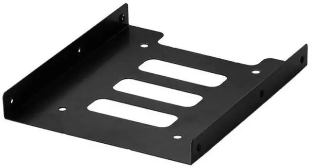 Alt view image 2 of 3 - SIENOC 2PK SSD Tray 2.5 inch to 3.5 inch SSD / HDD Adapter Bracket Metal Mounting Kit Bracket Dock Hard Drive Holder Compatible SATAI SATAII SATAIII Color Black