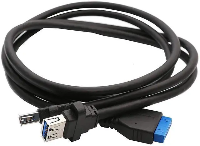 Alt view image 5 of 7 - Syba 19-Pin USB 3.0 Header Mini PCI-Express Card with Female USB 3.0 Cable SD-MPE20142