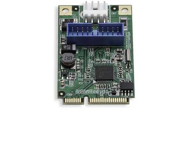 Alt view image 2 of 7 - Syba 19-Pin USB 3.0 Header Mini PCI-Express Card with Female USB 3.0 Cable SD-MPE20142