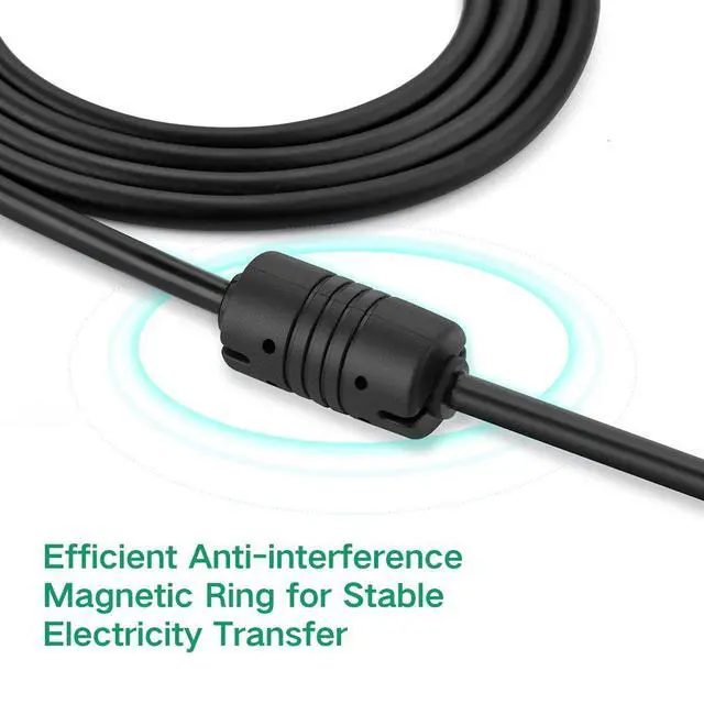 Alt view image 5 of 7 - UGREEN AC to DC Adapter 5V 2A Power Supply Adapter with 1.35mm x 3.5mm Connector Plug AC Charger for Led Strip, String L