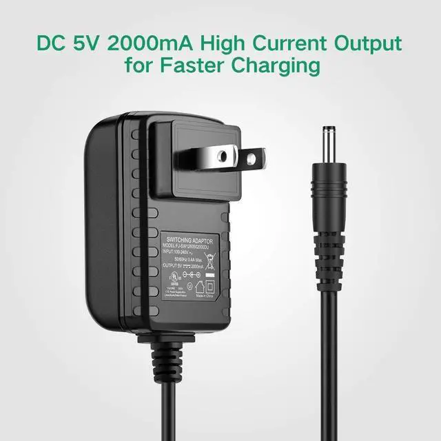 Alt view image 6 of 7 - UGREEN AC to DC Adapter 5V 2A Power Supply Adapter with 1.35mm x 3.5mm Connector Plug AC Charger for Led Strip, String L