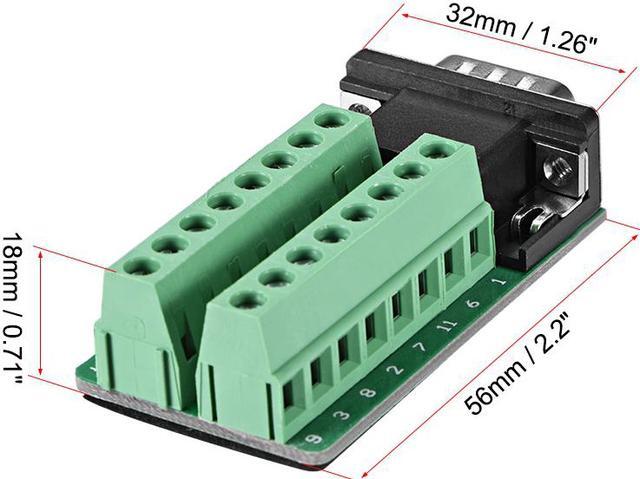 Alt view image 2 of 3 - D-sub DB15 Breakout Board Connector 15 Pin 3-row Male Port Solderless Terminal Block Adapter