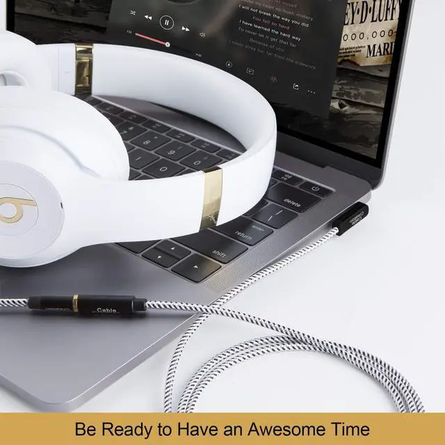 Alt view image 6 of 7 - CableCreation Headphone Extension Cable, 90 Degree TRRS 3.5mm Male to Female Audio Extension Cable 4-Conductor(Microphone Compatible), 6 Feet