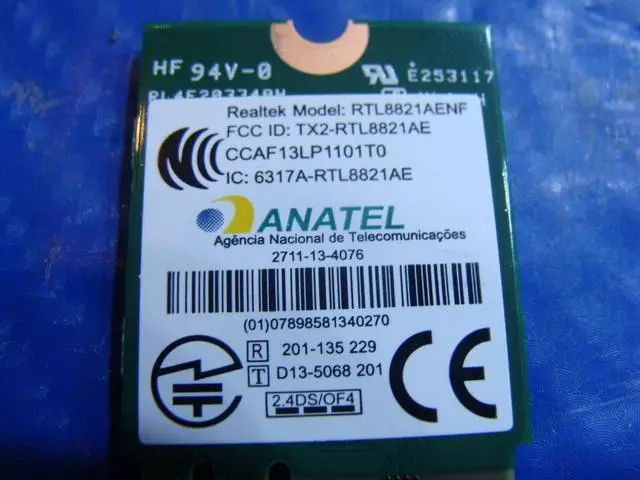 Alt view image 5 of 6 - Lenovo IdeaPad 320-15IAP 15.6" OEM WiFi Wireless Card 00JT482 RTL8821AENF ER*