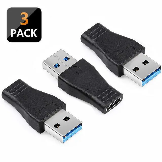 Main image of Electop USB 3.0 to USB C Adapter (3 Pack), USB 3.1 Type C Female to USB 3.0 A Male Adapter Converter Support Data Sync & Charging