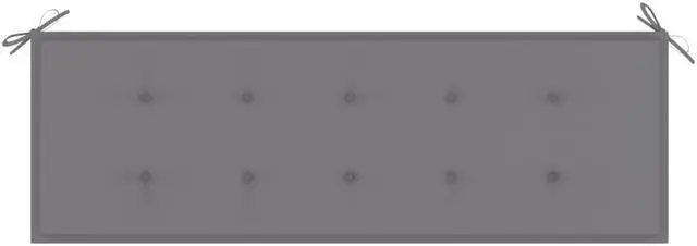 Alt view image 3 of 12 - vidaXL Garden Bench Cushion Grey 150x50x4 cm Oxford Fabric