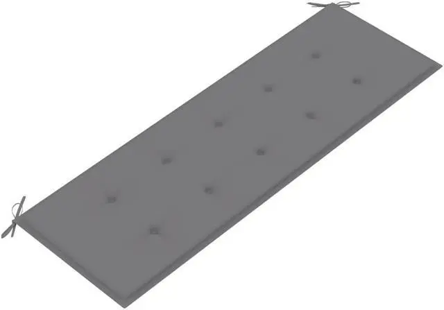 Alt view image 2 of 12 - vidaXL Garden Bench Cushion Grey 150x50x4 cm Oxford Fabric