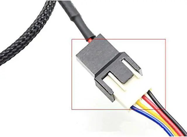 Alt view image 6 of 6 - 2 Pack USB to 3-Pin / 4-Pin PWM 5V USB Sleeved Fan Power Adapter Cable USB to 3 Pin / 4 Pin Case Fan Adapter Connector Cable (USB-3Pin/4Pin Cable)
