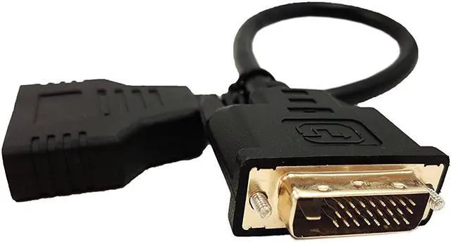 Alt view image 2 of 6 - DVI to HDMI CableSinLoon Gold-Plated DVI Male 24 1 Pin to Dual Hdmi Female 1080p Hdmi Video Converter Adapter Splitter Cable