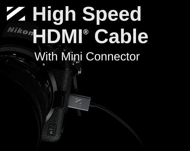 Alt view image 6 of 7 - (45cm, Mini HDMI) - ZILR Hyper thin flexible 45cm HDMI 2.0 4kp60 HDR Professional Video cable Full (type A) to Mini (type C)