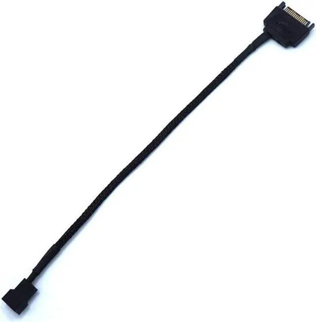 Alt view image 3 of 6 - 2 Pack SATA to 3 Pin / 4 Pin PMW 12V PC Case Fan Power Adapter Cable, 3-Pin or 4-Pin (PWM Connector) to 15 Pin SATA Computer Cooler Cooling Fan Power Cable