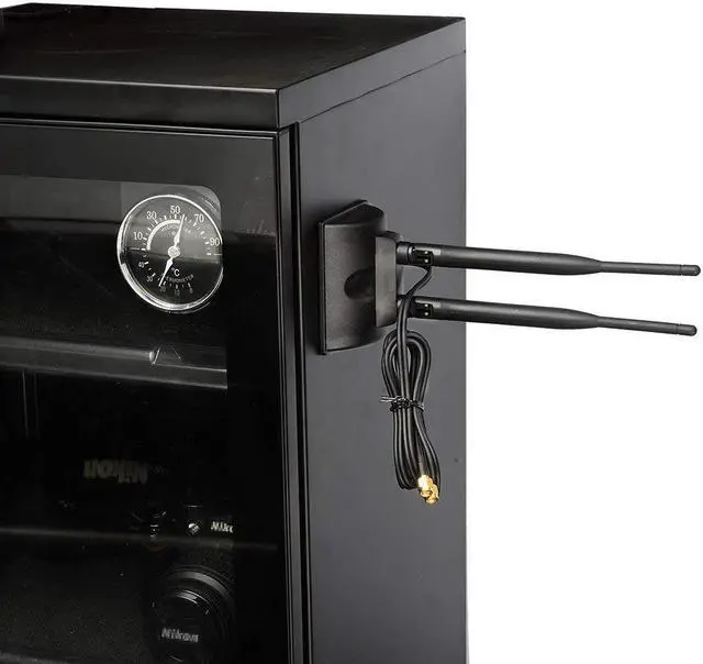 Alt view image 5 of 7 - Eightwood Dual WiFi Antenna with RP-SMA Male Connector, 2.4GHz 5GHz Dual Band Antenna Magnetic Base for PCI-E WiFi Network Card USB WiFi Adapter Wireless Router Mobile Hotspot