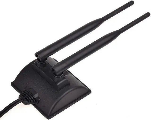 Alt view image 3 of 7 - Eightwood Dual WiFi Antenna with RP-SMA Male Connector, 2.4GHz 5GHz Dual Band Antenna Magnetic Base for PCI-E WiFi Network Card USB WiFi Adapter Wireless Router Mobile Hotspot