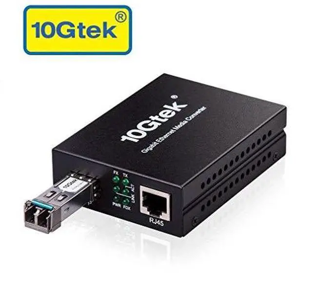 Main image of Ethernet Media Converter Multimode Dual LC Fiber 125Gbs SFP Module to 101001000BaseTx Fiber Media Converter with a SFP 1000BaseSX Module850nm 550m