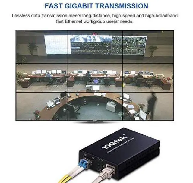 Alt view image 4 of 7 - Ethernet Media Converter Multimode Dual LC Fiber 125Gbs SFP Module to 101001000BaseTx Fiber Media Converter with a SFP 1000BaseSX Module850nm 550m