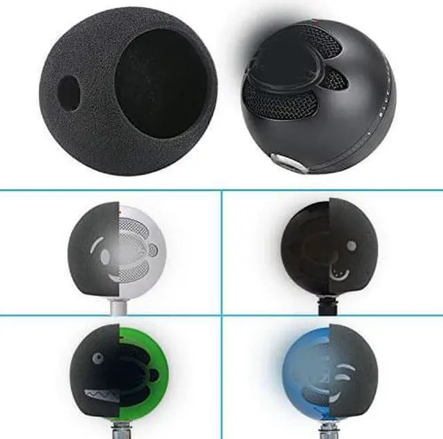 Alt view image 6 of 7 - Blue Snowball Pop Filter Customizing Microphone Windscreen Foam Cover for Improve Blue Snowball iCE Mic Audio Quality Seal
