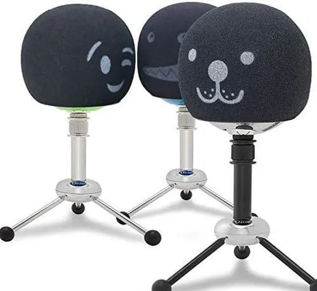 Alt view image 3 of 7 - Blue Snowball Pop Filter Customizing Microphone Windscreen Foam Cover for Improve Blue Snowball iCE Mic Audio Quality Seal