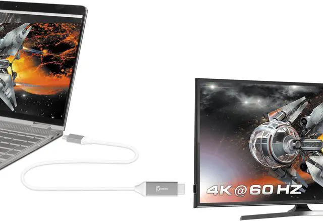 Alt view image 6 of 8 - j5create USB-C to 4K HDMI Cable