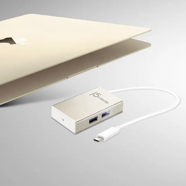 Alt view image 6 of 13 - j5create USB-C 4-Port HUB