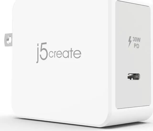 Alt view image 3 of 9 - j5create 30W PD USB-C™ Wall Charger